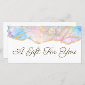 青いopalギフト券 (正面/裏面)