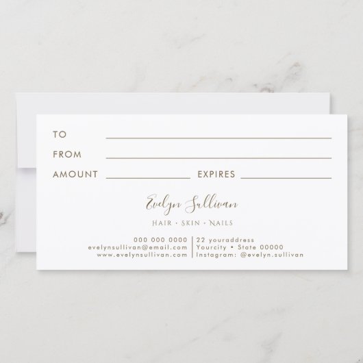 青いopalギフト券 (裏面)