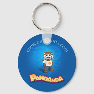 青いPandanda Keychain キーホルダー