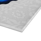 青いPapilioウリッセースの蝶まな板 カッティングボード (角)