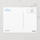 青いParaketはがき ポストカード (裏面)