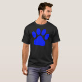 青いPawprint Tシャツ (正面フル)