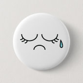 青いPicadilly 缶バッジ (正面)