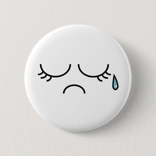 青いPicadilly 缶バッジ (正面)