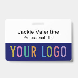 青いPVC名バッジ（クリップラニヤードまたはリール付き） バッジ