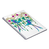 青いQuetzal鳥 ノートブック (右側)