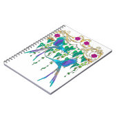 青いQuetzal鳥 ノートブック (左側)