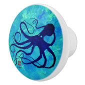 青いR -陶磁器のノブのSybilleのタコ セラミックノブ (右)