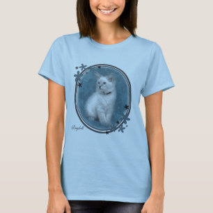 青いragdollの子ネコのTシャツ Tシャツ