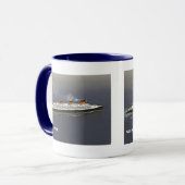 青いRibandの操業 マグカップ (正面左)