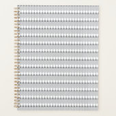 青いSの下の雪に覆われた澄ん山脈 プランナー手帳 (正面)