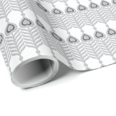 青いSの下の雪に覆われた澄ん山脈 ラッピングペーパー (ロールコーナー)