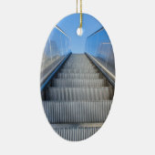 青いsky.JPGの金属のエスカレーターのアウトドア セラミックオーナメント (右)