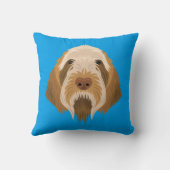 青いSpinone Italiano クッション (裏面)