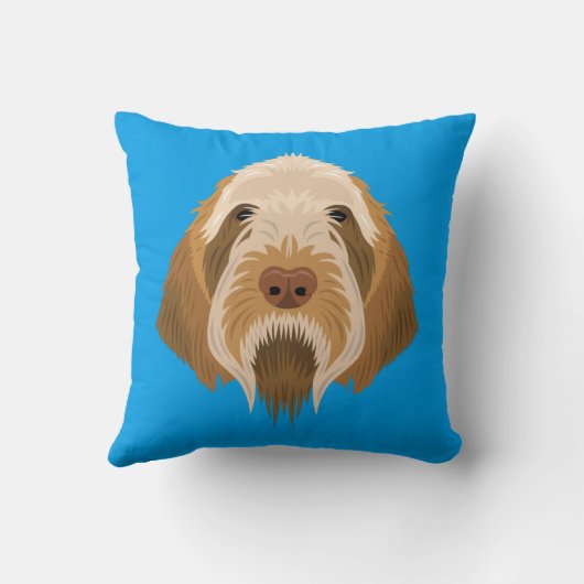 青いSpinone Italiano クッション (裏面)