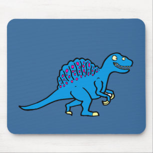 青いSpinosaurus マウスパッド