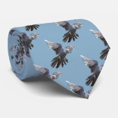 青いSpixのコンゴウインコのタイ ネクタイ (ロール)