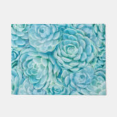 青いsucculents ドアマット (正面)