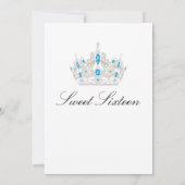 青いSweet sixteen 招待状 (裏面)