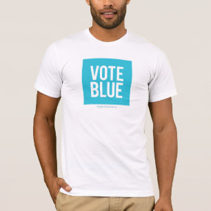 青いTシャツに投票する Tシャツ