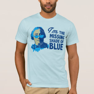 青いTシャツのデイヴィッド・ヒュームの陰 Tシャツ