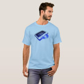 青いTape'n'Record Tシャツ (正面フル)
