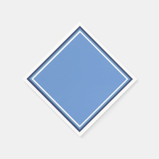 青いTentu スタンダードカクテルナプキン (角)