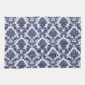 青いToile キッチンタオル (横)