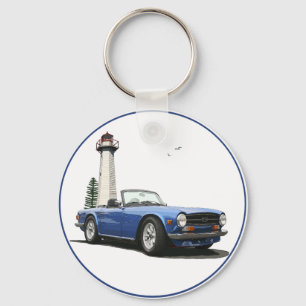 青いTR6 キーホルダー
