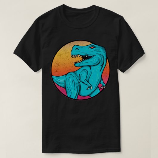 青いTRex1 Tシャツ (デザイン正面)