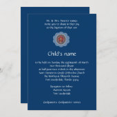 青いVaftisi 招待状 (正面/裏面)