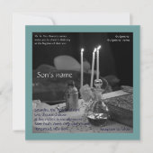 青いVaftisi 招待状 (正面)