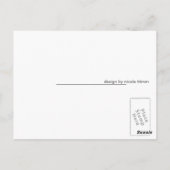 青いWolfieはがき ポストカード (裏面)