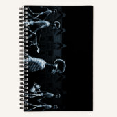 青いX線スケルトンシティシーン ノートブック (正面)