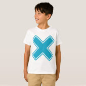 青いX Tシャツ (正面フル)