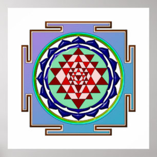 青いYANTRA ポスター