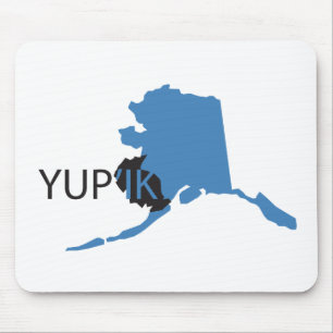 青いYupik マウスパッド