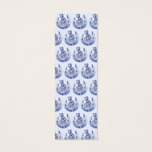 青うさぎのしおりを読むのが大好き (裏面)