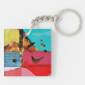 青うさぎ キーホルダー (裏面)