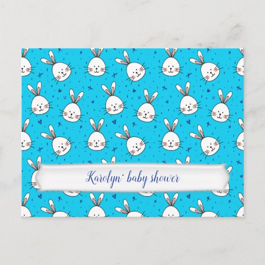 青うさぎ 案内ポストカード (正面)