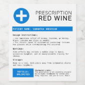 青おもしろいパーソナライズされた処方 ワインラベル (シングルラベル)