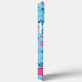 青おもしろいフローラ春パターかわいらしン名 Case-Mate iPhoneケース (裏面 / 右)