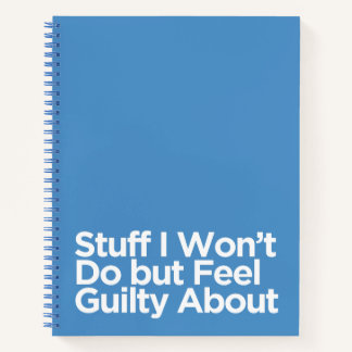 青おもしろい物私は行わない罪感じを犯す ノートブック