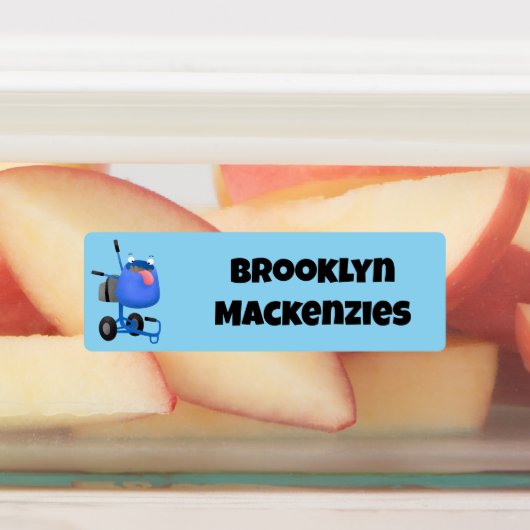 青おもしろい色のセメンパーソナライズされたト・ミキサー ラベル (貼付)