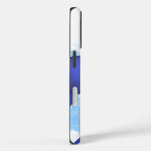 青おもしろい鳥風刺画 Case-Mate iPhoneケース (裏面 / 右)