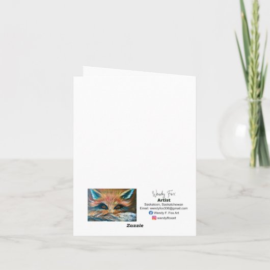 青おもしろい鳥 カード (裏面)