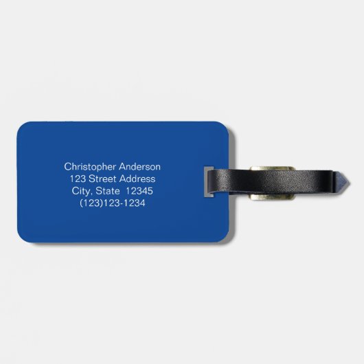 青おもしろい ラゲッジタグ (裏面横)