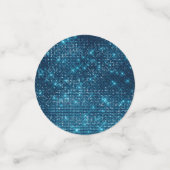 青およびばら色の金ゴールドの結婚 コンフェッティ (スモール正面)