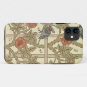 青およびオレンジ格子垣の壁紙のデザイン1864年 Case-Mate iPhoneケース (裏面(横))