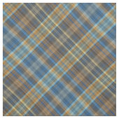 青およびオレンジ格子縞 ファブリック (見本)